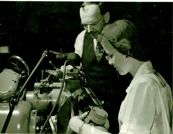 Ester Kelly is Observed While She Grinds Chambering Reamers