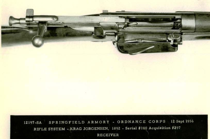 The receiver section of the Krag-Jorgenson rifle