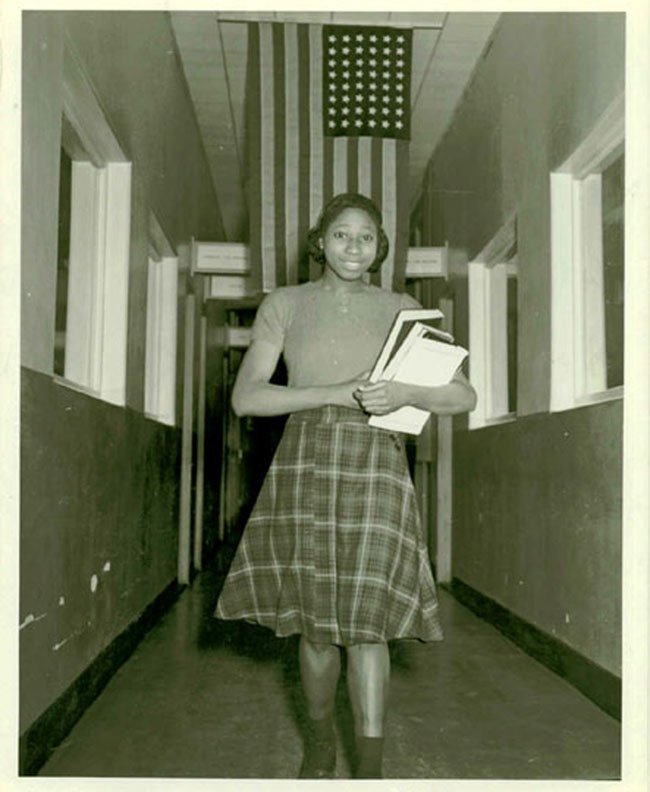 Priscilla Bryant in Hallway
